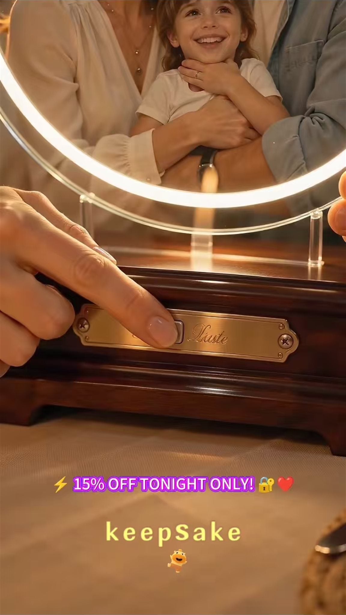 Custom Music Glass Art — Personalized Photo with Original Song, LED Light