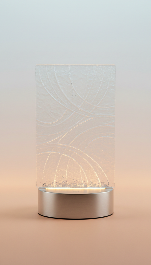 Hand-Hammered Glass Portrait With Custom Music