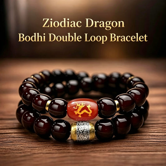 Bodhi Seed bracelet -Dragon Zodiac Double-Loop Bracelet